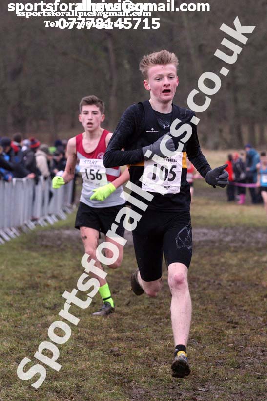 Boys under-15s, 2018 Northern Cross Country Champs., Harewood House, Leeds. Photo: David T. Hewitson/Sports for All Pics